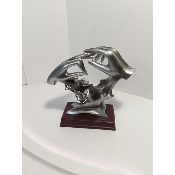 Bond of Marriage “With This Ring” Wedding Gift Sculpture Anniversary - Picture 1 of 10